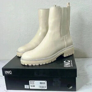 INC Brycin Womens Faux Leather Pull On Mid-Calf Boots Size 10M
